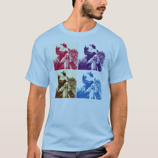 Dino T-Rex Pop Art T-shirt (Voorkant)