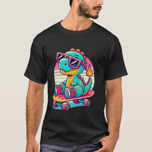 Dino T-Rex Retro Nieuwigheid Grappige Dinosaurus T-shirt
