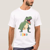 Dino T-Shirt: Prehistorische Mode T-shirt (Voorkant)