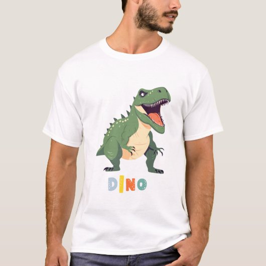 Dino T-Shirt: Prehistorische Mode T-shirt (Voorkant)