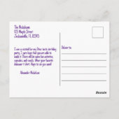 Dino-tastic 3-jaar oude verjaardagsfeestje Briefka Briefkaart (Achterkant)