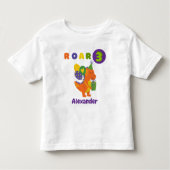 Dino-tastic Verjaardagsfeest 3-jarig T-shirt (Voorkant)