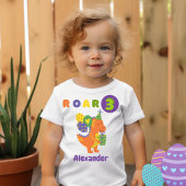 Dino-tastic Verjaardagsfeest 3-jarig T-shirt