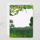 Dino-thema 2e verjaardagsfeestje kaart (Achterkant)