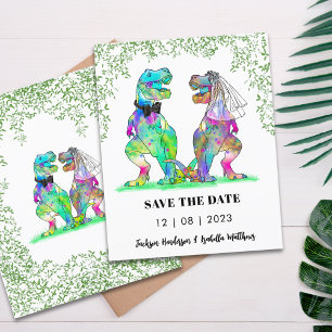 Dino Thema Trouwkaart Budget