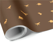 Dino-Thema voor de Verjaardag van Kinderen, Sinaas Cadeaupapier (Rol Hoek)