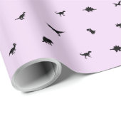 Dino-Thema voor de Verjaardagsfeestje van Kinderen Cadeaupapier (Rol Hoek)