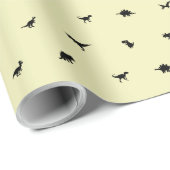 Dino-Thema voor de Verjaardagsfeestje van Kinderen Cadeaupapier (Rol Hoek)