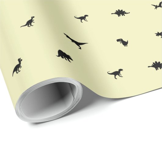 Dino-Thema voor de Verjaardagsfeestje van Kinderen Cadeaupapier (Rol Hoek)