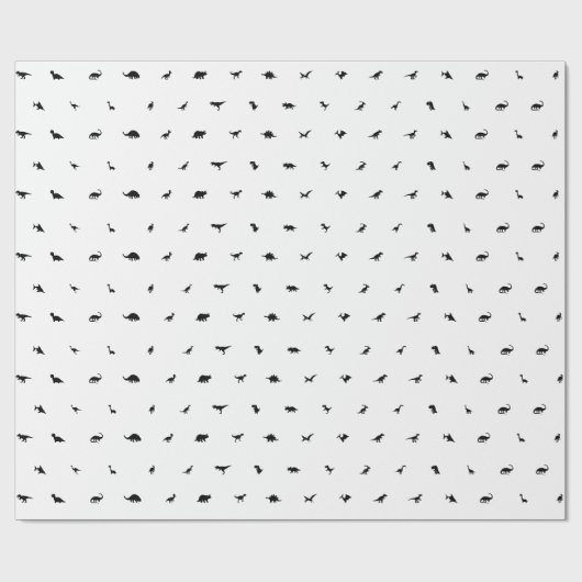 Dino-Thema voor het Verjaardagsfeest van Kinderen, Cadeaupapier (Vlak)