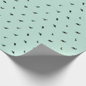 Dino-thema voor kinderverjaardagsfeestje, Mint Gre Cadeaupapier (Hoek)