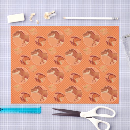 Dino Tissue Paper Tissuepapier (Craft)