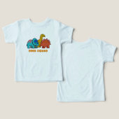 Dino Toddler T-shirt (Ontwerp Voorkant & Achterkant)