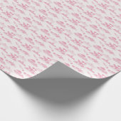 Dino Toile (Roze)  Inpakpapier (Hoek)