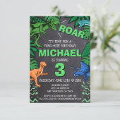 Dino Trex Jurassic Boy Dinosaurus Verjaardag (Staand voorkant)