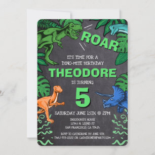 Dino Trex Jurassic Boy Dinosaurus Verjaardag Kaart