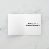 Dino Trex Jurassic Boy Dinosaurus Verjaardag Kaart (Binnen)