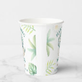 Dino Triceratops Boy Dinosaur Baby shower Papieren Bekers (Rechts)