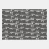 Dino Tropical Birthday Personalized Wrapping Paper (Voorkant 3)