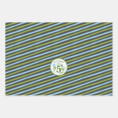 Dino Tropical Birthday Personalized Wrapping Paper (Voorkant 2)