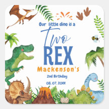 Dino Two rex 2nd boy Dinosaur birthday party