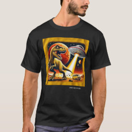 Dino UFO Selfie: Alien Encounter (Man Tshirt) #07 T-shirt