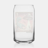 Dino UFO Selfie:  Paniek (Mok, glas, kopje) Blikvorm Glas (Achterkant)