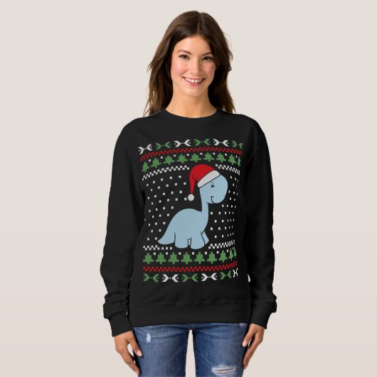Dino Ugly Christmas Sweater (Voorkant volledig)