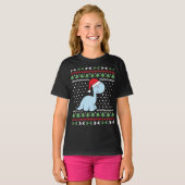 Dino Ugly Christmas Sweater T-shirt (Voorkant volledig)