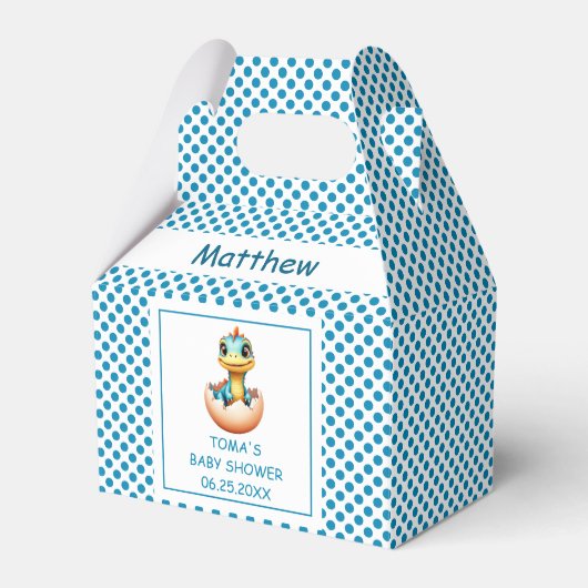 Dino uit het ei bedankdoosjes (Voorkant Zijde)