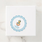 Dino uit het ei bedankjes labels (In situ)