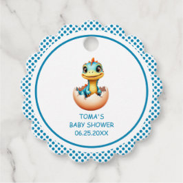 Dino uit het ei bedankjes labels