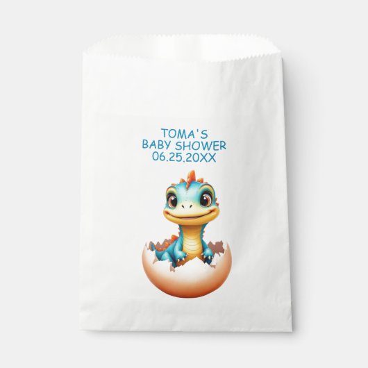 Dino uit het ei bedankzakje (Voorkant)