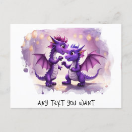 *~* Dino Uitnodiging Dans AP48 Foto Draak Briefkaa