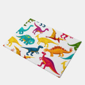 Dino uitsnijden patroonstickers deurmat (Schuin)