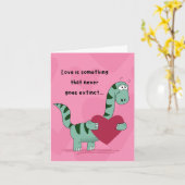 Dino Valentijnskaart Kaart (Gele Bloem)