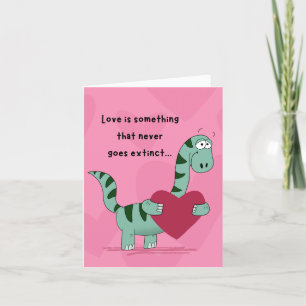 Dino Valentijnskaart Kaart