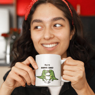 Dino valentijnskaarten koffiemok