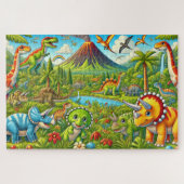 "Dino Valley Adventure" - Jigsaw Puzzel (Horizontaal)