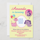 Dino-verjaardag Kaart (Voorkant)