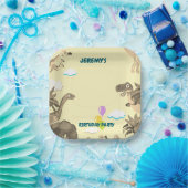 Dino Verjaardag Party Paper Bord (Feest)