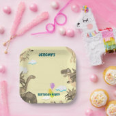 Dino Verjaardag Party Paper Bord (Feest)