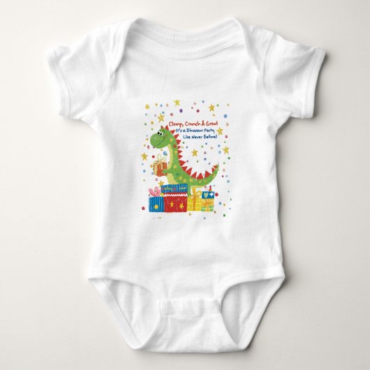 Dino Verjaardag Romper (Voorkant)