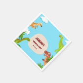 Dino Verjaardagsfeest servetten - Kinder (Hoek)