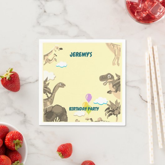 Dino Verjaardagsfeest servetten - Kinder (Insitu)