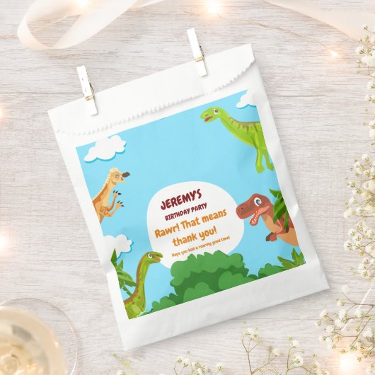 Dino Verjaardagsfeest Voorkeur Tassen Bedankzakje (Geknipt)