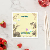 Dino-verjaardagsfeestservetten – Kinderen Servet (Insitu)
