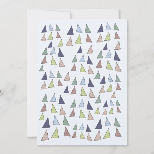 Dino-verjaardagsuitnodiging Stamp en Kauw Kaart (Achterkant)