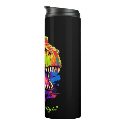 Dino Vibes Thermische Tumbler Thermosbeker (Geroteerd rechts)