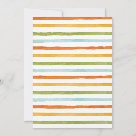 Dino Vier Vierde Verjaardag Party 4e Verjaardag TR Kaart (Achterkant)